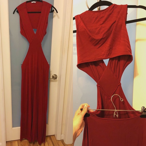 Tobi formal maxi dress with cutouts & open back - Picture 5 of 6